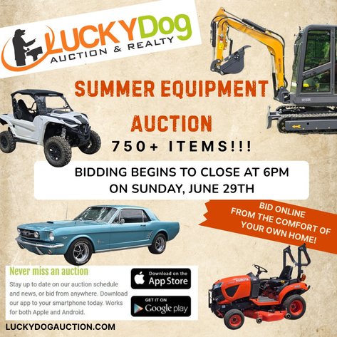 Image for Summer Equipment Auction