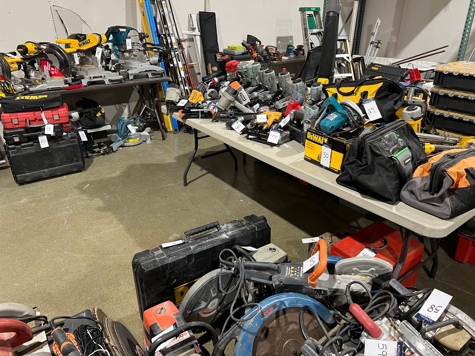 Image for A Large Inventory of Pre-Owned Contractor Tools
