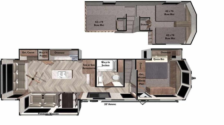 Image for 2021 Forest River RV Wildwood Grand Lodge 42DL