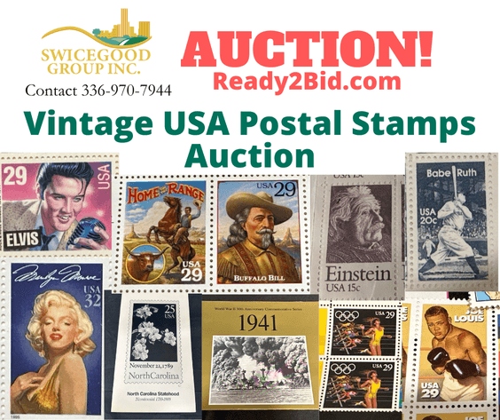 Image for Vintage USA Postal Stamps Auction