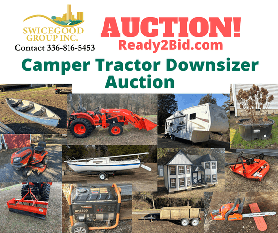 Image for Camper Tractor Downsizer Auction
