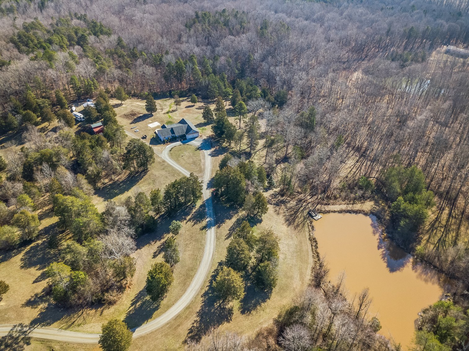 Absolute Auction for Davie County Home on 24 +/- Acres