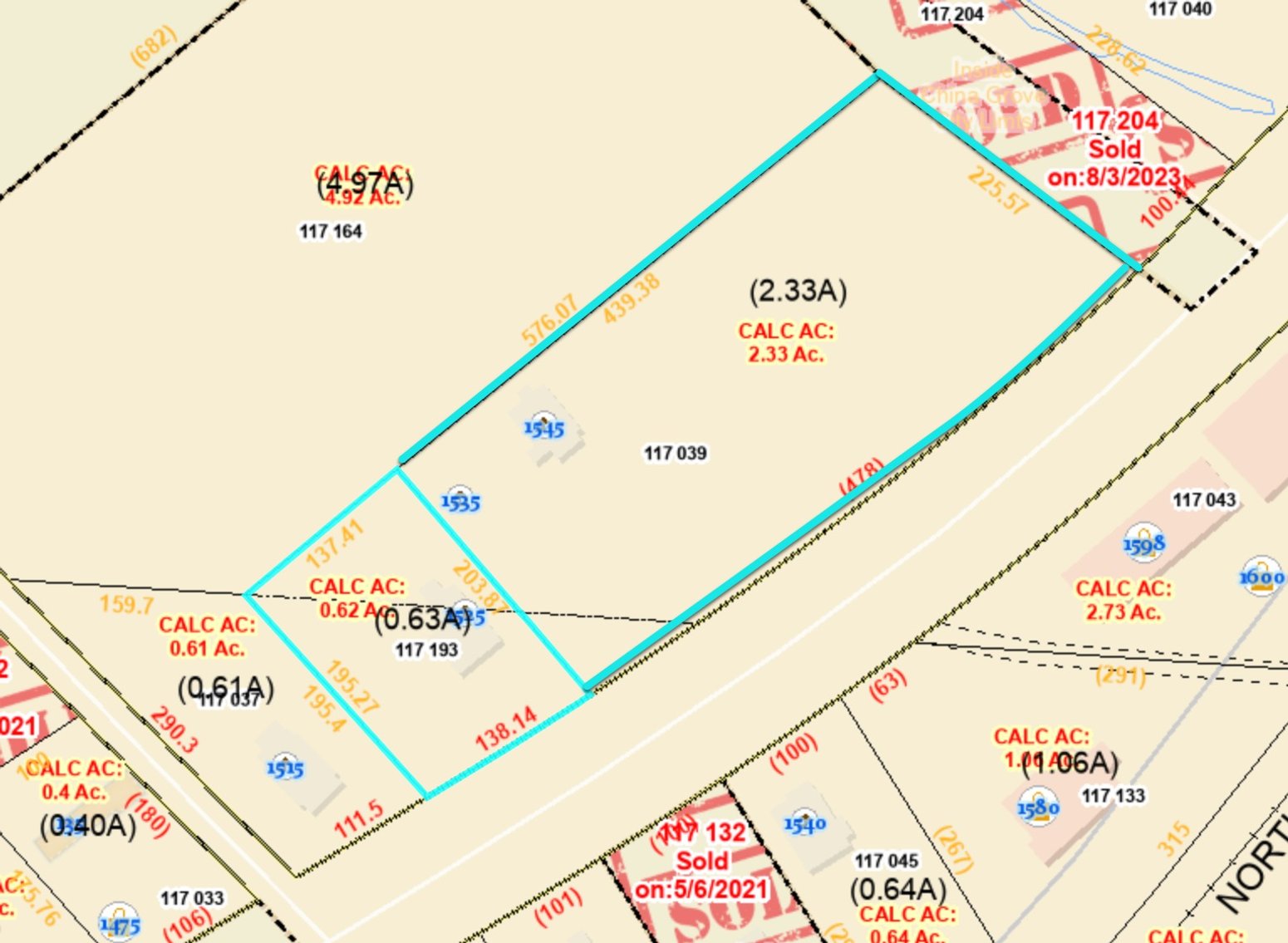 2.95 + - Acres in China Grove