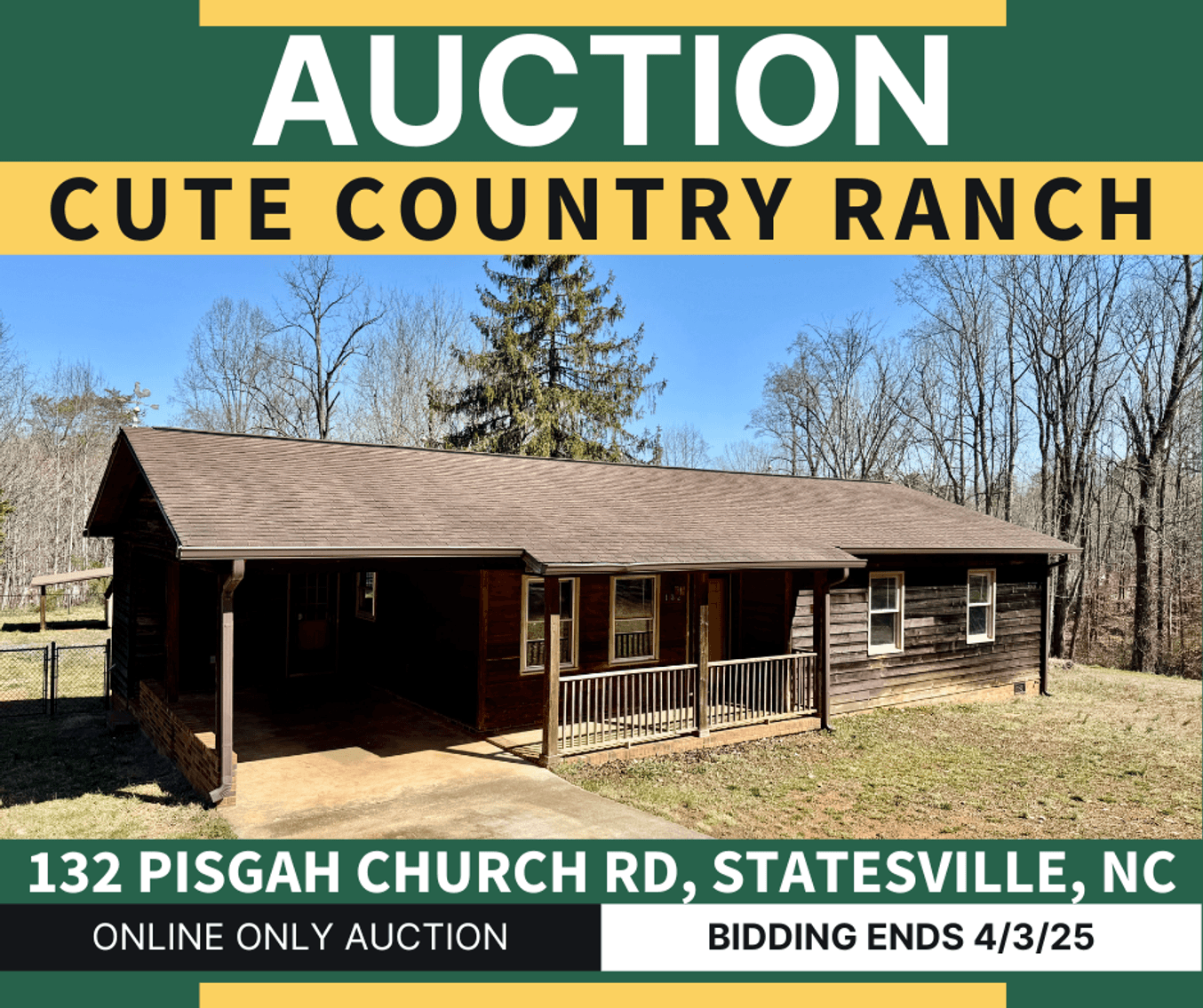 Cute Country Ranch in Statesville, NC