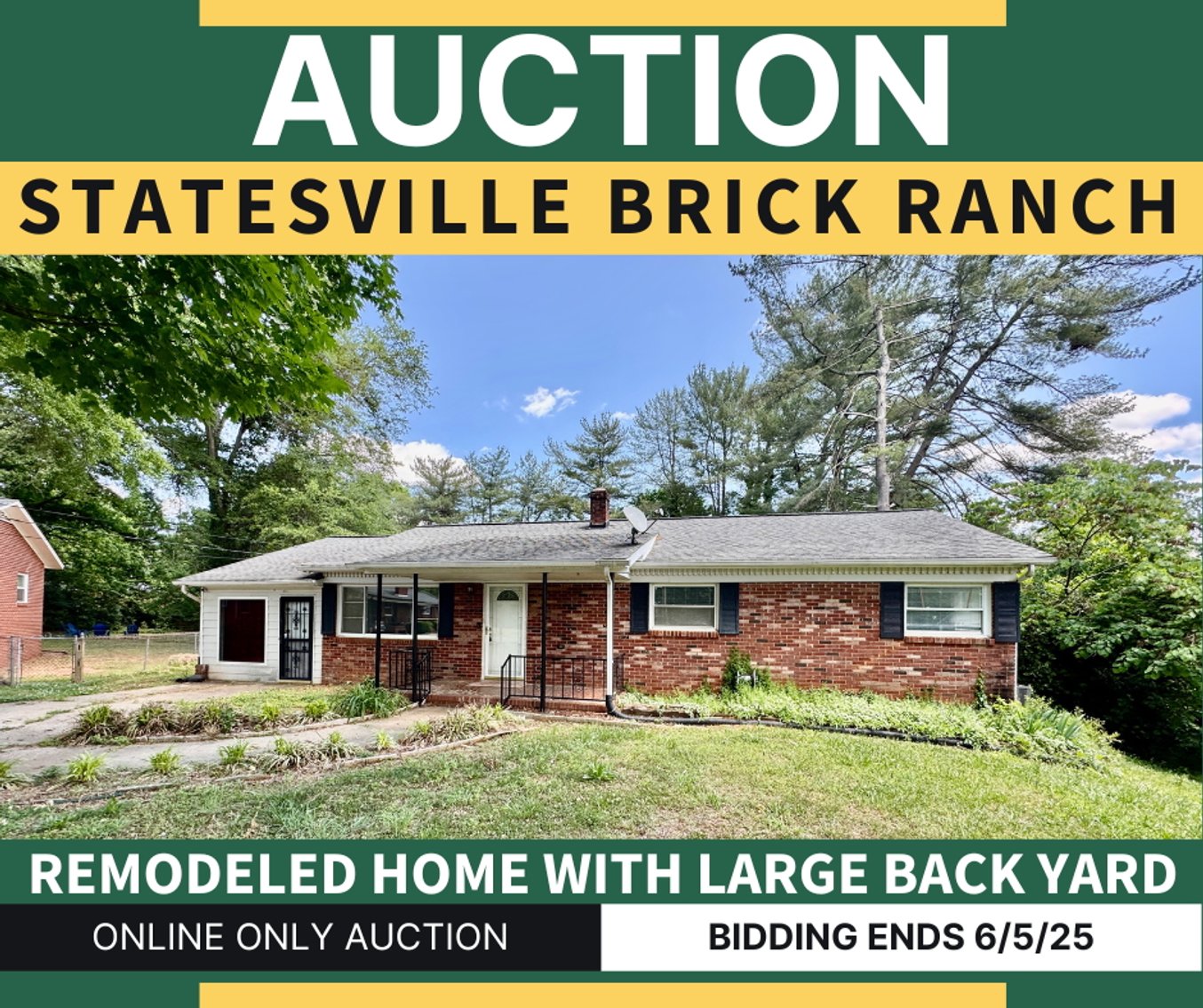 Remodeled Statesville Brick Ranch