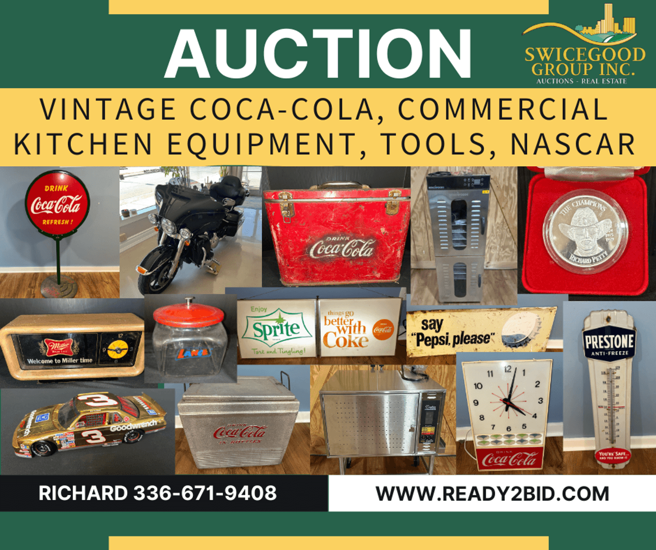 Vintage Coca-Cola, Commercial Kitchen Equipment, Tools, NASCAR
