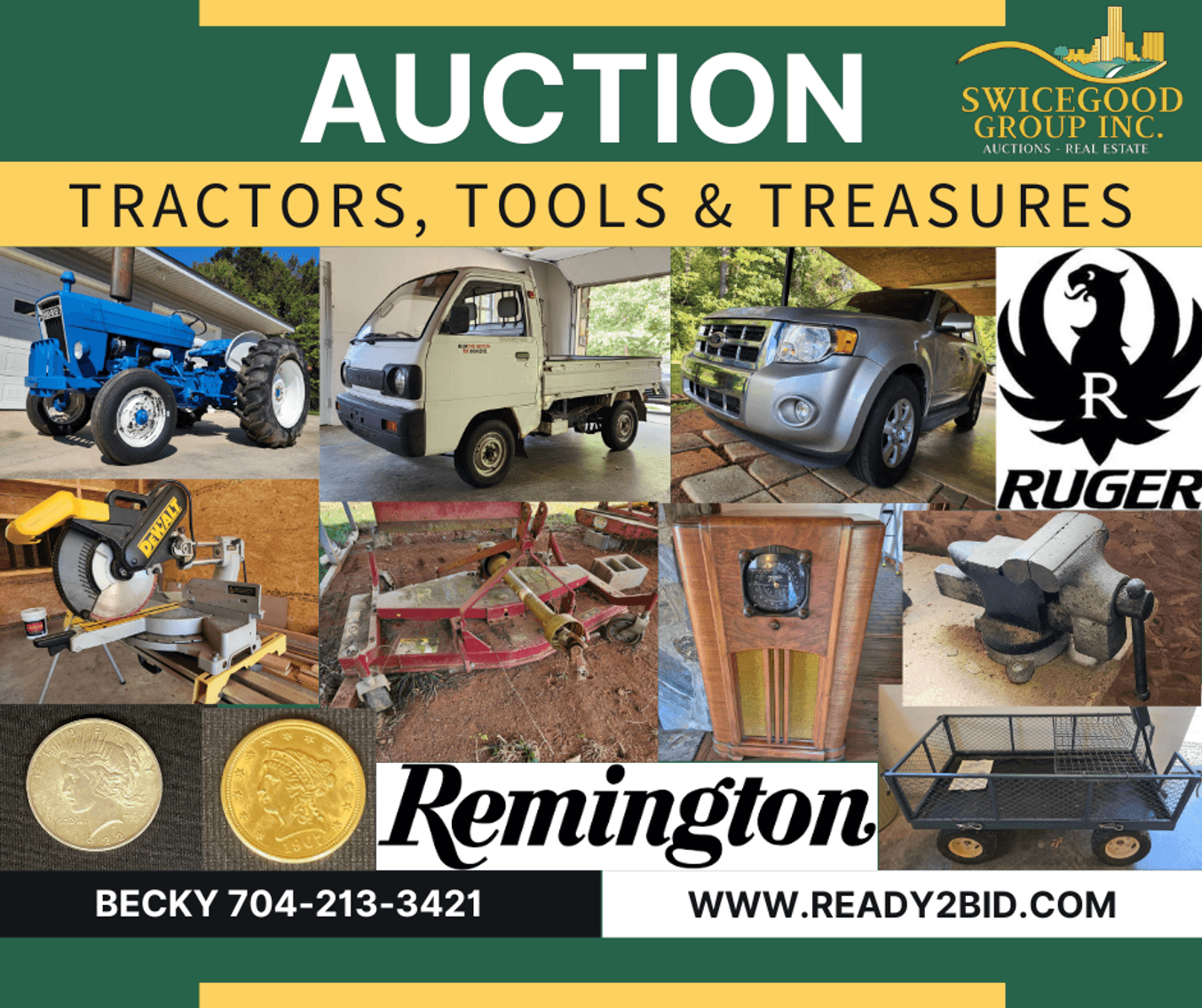 Tractors, Tools, & Treasures Auction