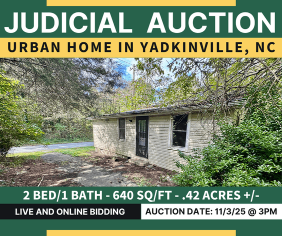 Image for JUDICIAL AUCTION - Urban Home in Yadkinville, NC