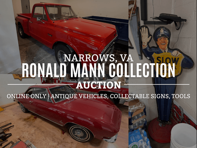 Image for Ronald Mann Antique and Classic Cars, Tools, and Signs