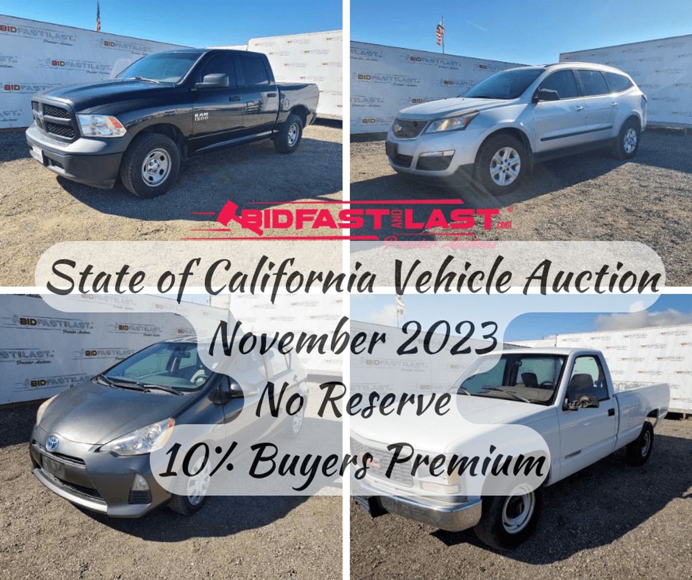 Image for State of California Vehicle Auction November 2023