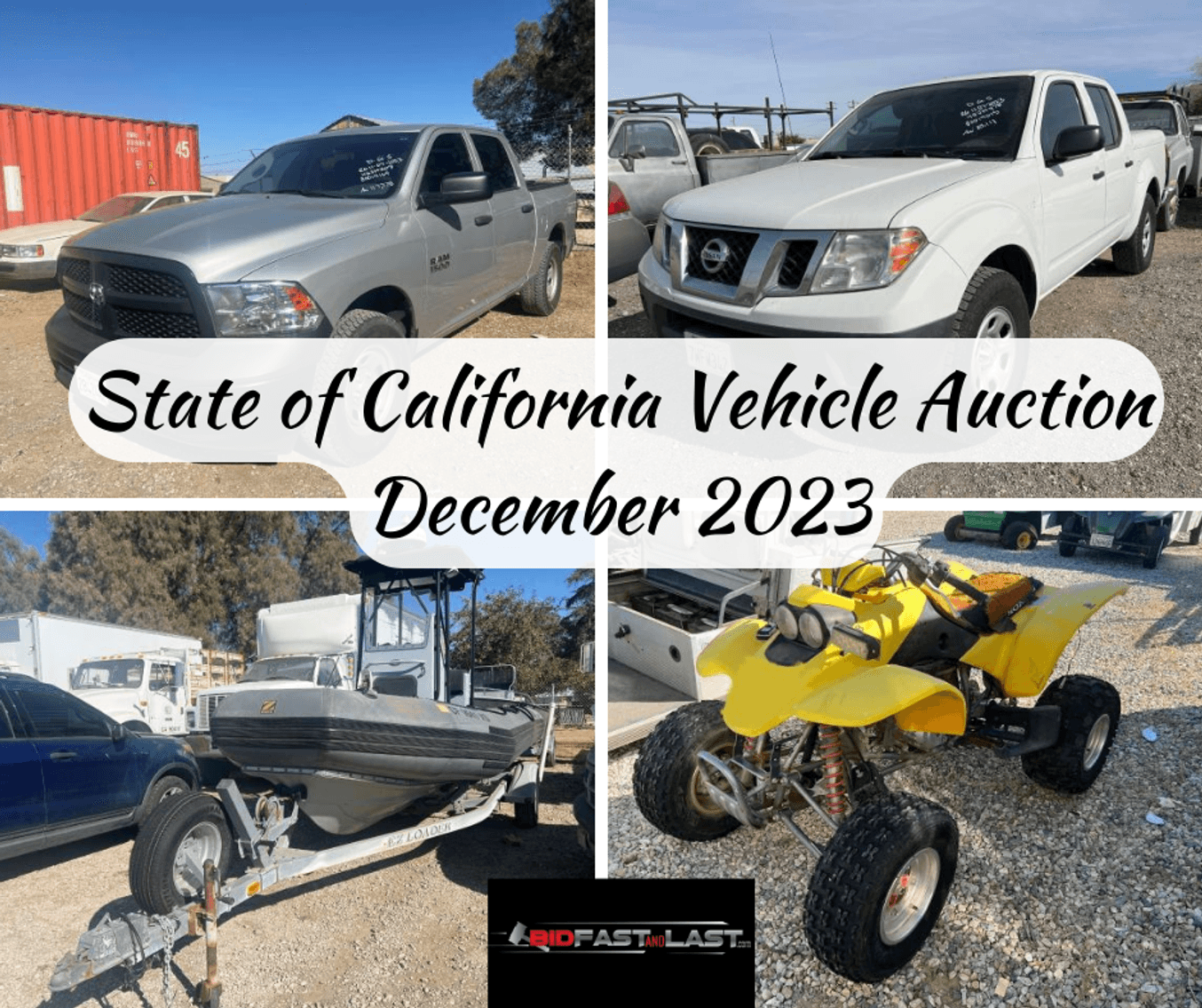 Image for State of California Vehicle Auction December 2023