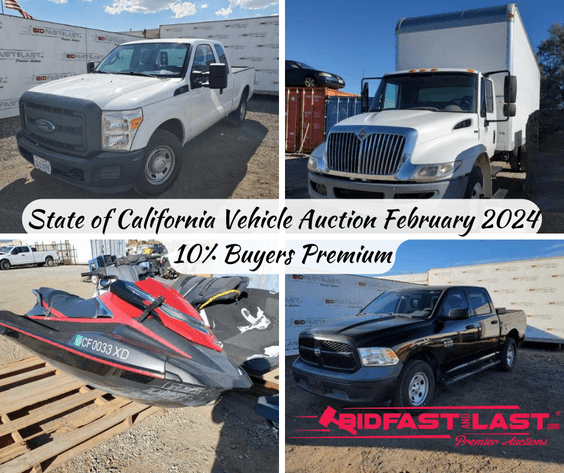 Image for State of California Vehicle Auction February  2024