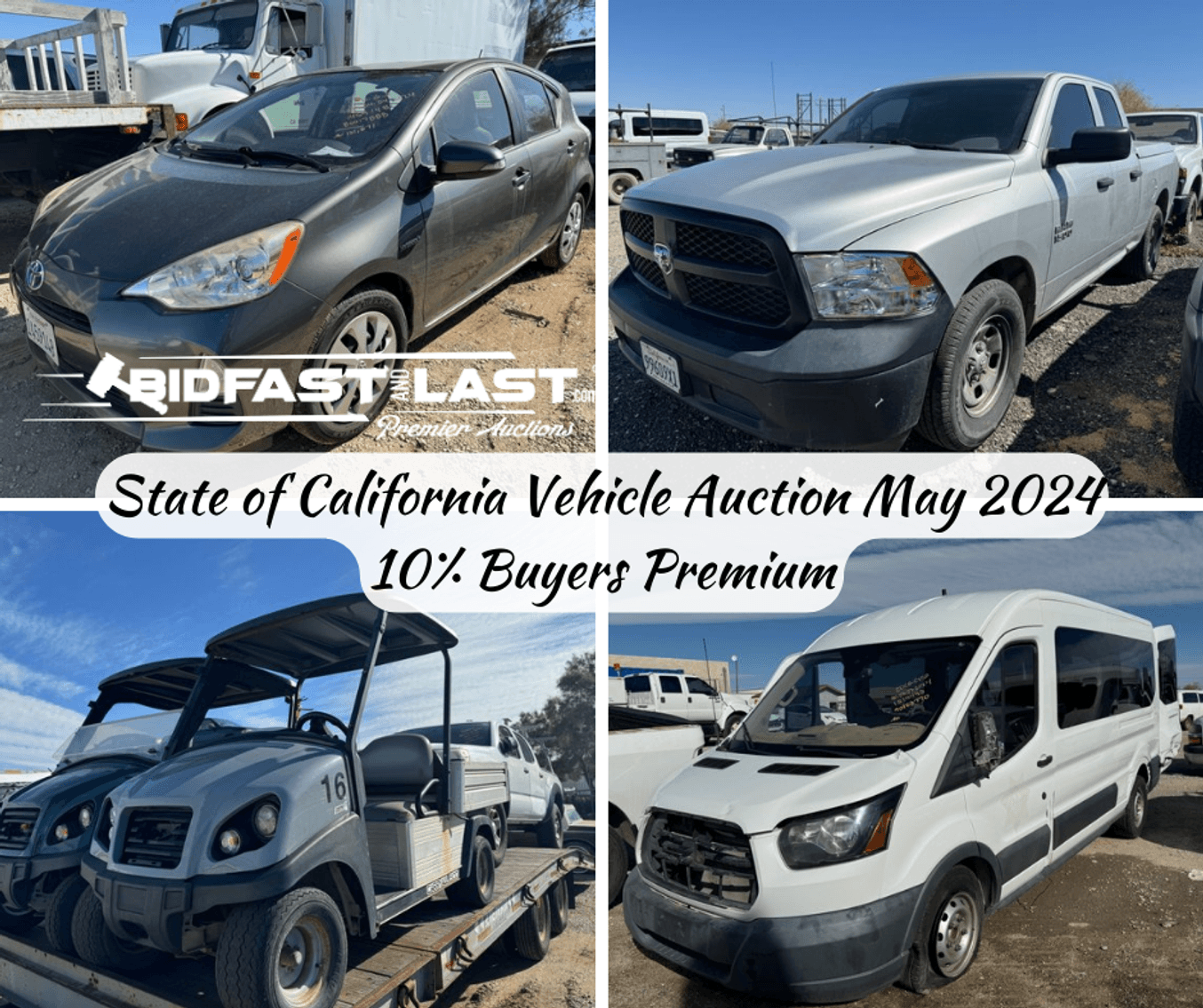 Image for State of California Vehicle Auction May 2024