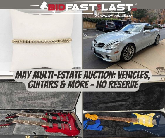 Image for May Multi-Estate Auction: Vehicles, Firearms, Guitars & More – No Reserve