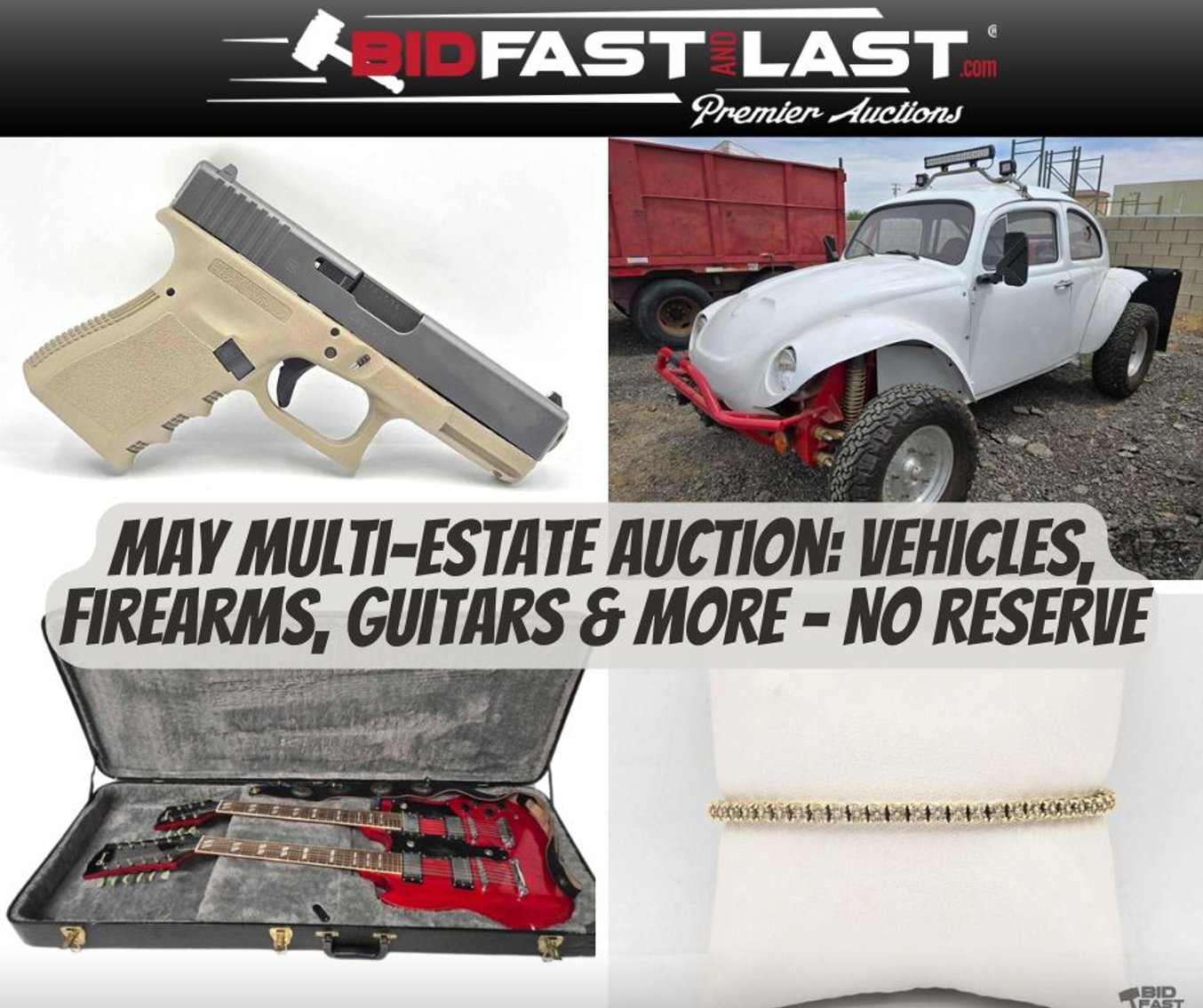 Image for May Multi-Estate Auction: Vehicles, Firearms, Guitars & More – No Reserve