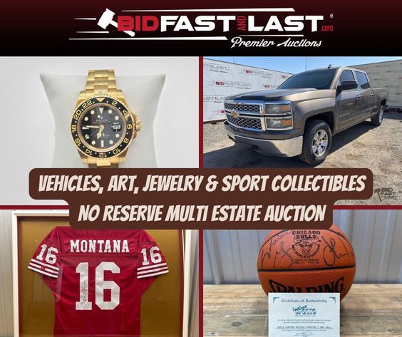 Image for July Vehicles, Art, Jewelry & Sport Collectibles No Reserve Multi Estate Auction