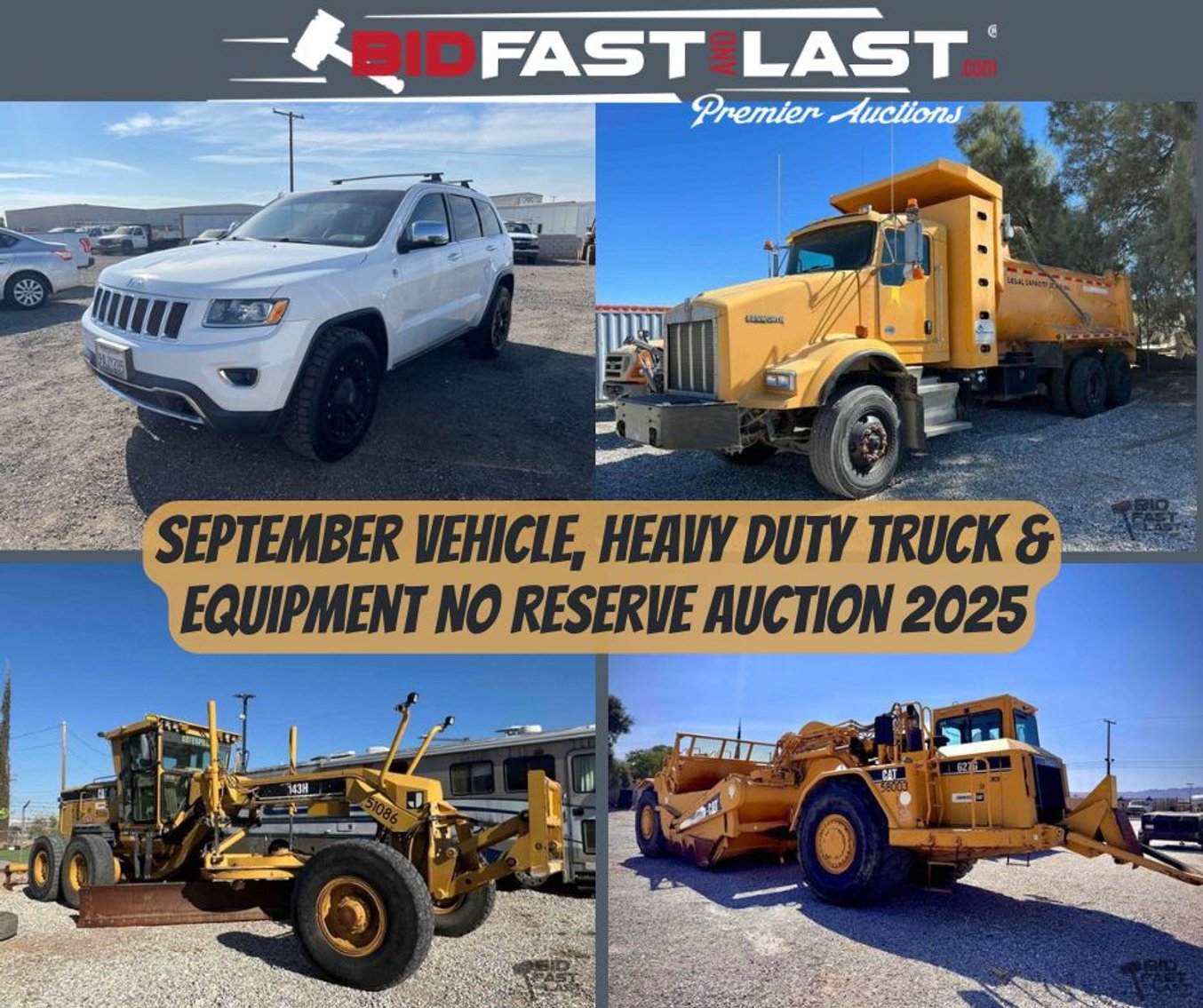 Image for September Vehicle, Heavy Duty Truck & Equipment No Reserve Auction 2025