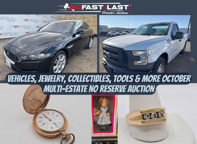 Image for Vehicles, Jewelry, Collectibles, Tools & More – October Multi-Estate Auction 2025