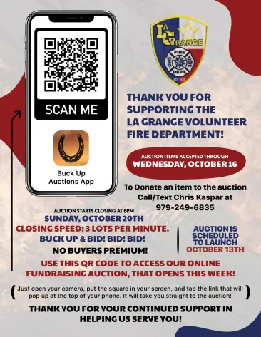 Image for La Grange Volunteer Fire Department Online Auction