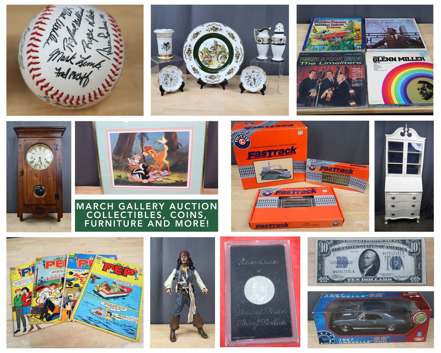 Image for March Gallery - Collectibles, Coins, Furniture and More!