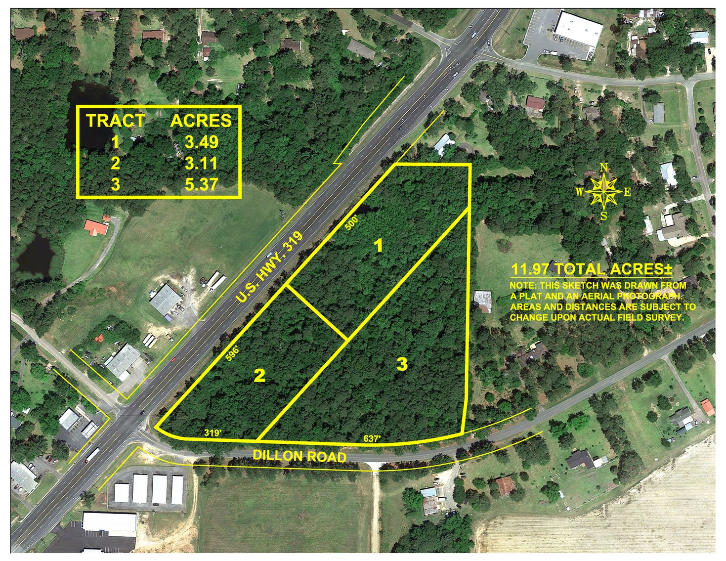 Image for 12 +/- Acres on US Hwy 319 N - Margaret Ragin Estate