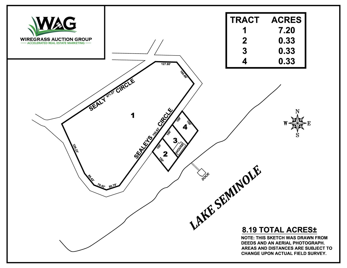 Image for Serene Lakefront Oasis! 8.2+/- Total Acres and Lake House on Lake Seminole