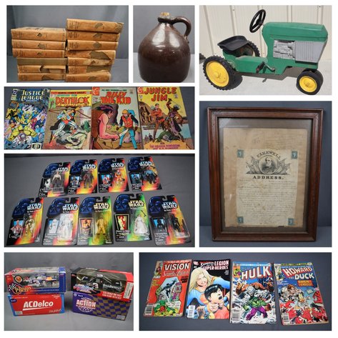 Image for August Gallery Auction #2– Vintage and Antique Collectibles, Antique Furniture, Framed Artwork, Sports Collectibles, China, Books, and More!