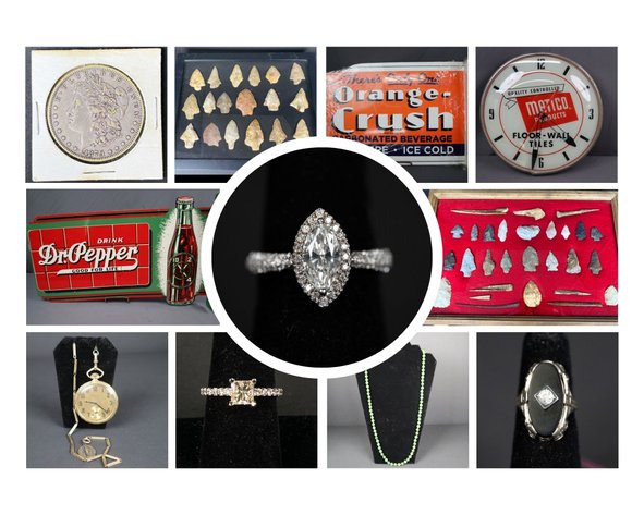 Image for December Gallery – Gold, Silver, and Diamond Jewelry. Artifacts, Coins, Collectibles, Furniture and More!