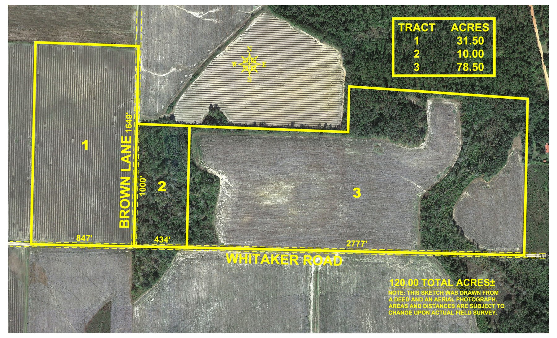 Image for *SOLD* 120 +/- Acres of Prime Agricultural and Recreational Land in Early County, GA *SOLD*