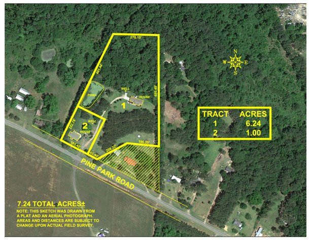 Image for Prime Investment Opportunity. Two Homes on 7.24 Acres Pine Park Road, Cairo, GA
