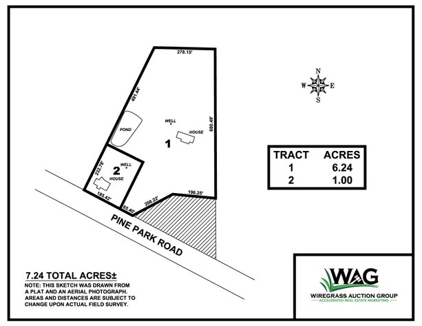 Image for Prime Investment Opportunity. Two Homes on 7.24 Acres Pine Park Road, Cairo, GA