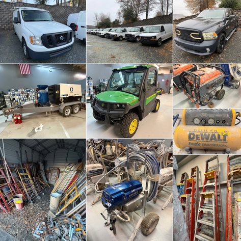 Commercial Painting & Industrial Equipment | Receivership Auction of D.W.H. Painting Company, Inc.