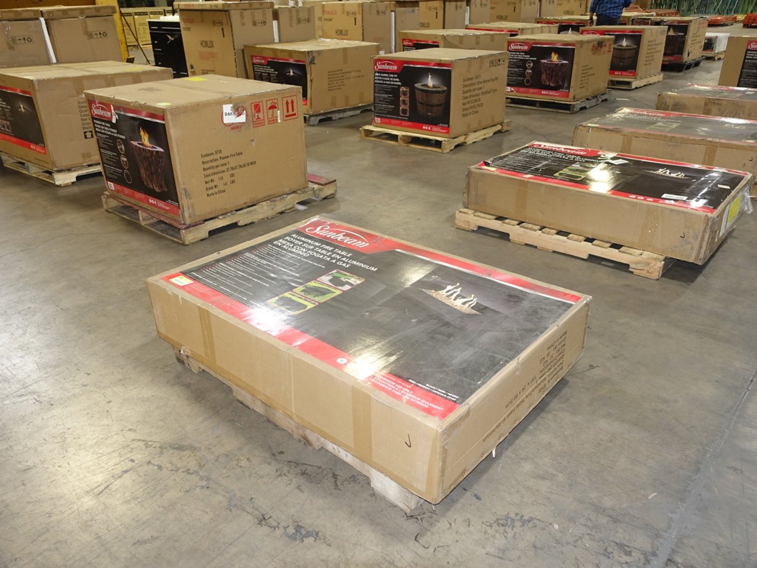 Image for Warehouse Equip, Branding/Printing Equip,  NEW Bathroom Vanities, NEW Sunbeam Fire Pits/Tables & More