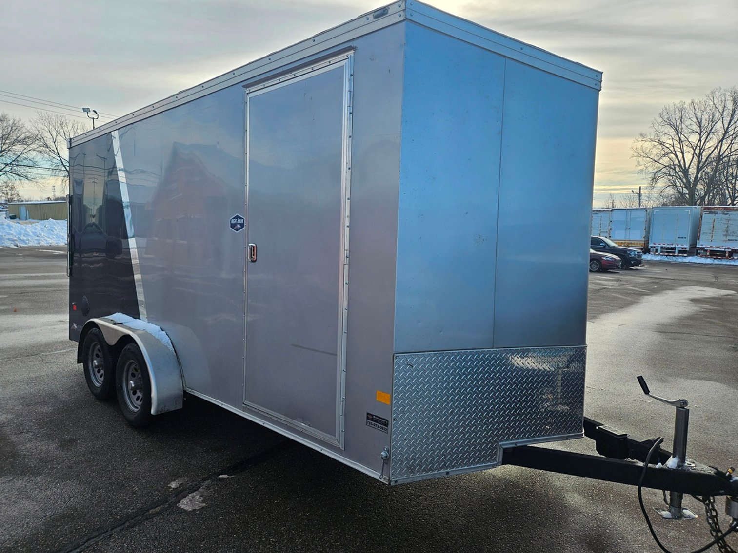 Image for 2024 Chevy Silverado with Plow, 2023 Trailer and Hustler Mower