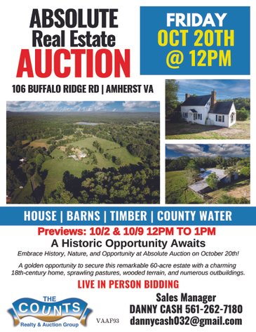 Image for Historic 60+/-Acre Estate at Absolute Auction: Your Dream Property Awaits!