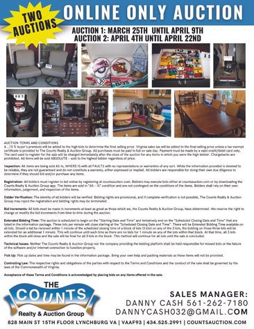 Image for ABSOLUTE AUCTION - FIRST AUCTION - HUNTERS MILL LANE, EVINGTON, VA