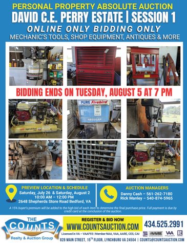 Image for DAVID C.E. PERRY ESTATE | SESSION 1 ONLINE ONLY ABSOLUTE AUCTION