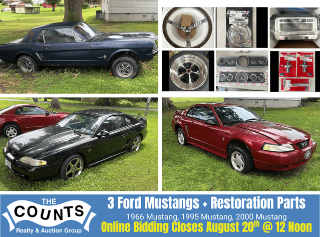 Image for 3 FORD MUSTANGS | ONLINE-ONLY ABSOLUTE AUCTION