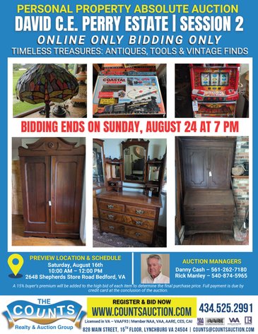 Image for DAVID C.E. PERRY ESTATE | SESSION 2 ONLINE ONLY ABSOLUTE AUCTION
