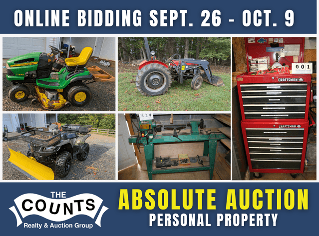 Image for ABSOLUTE AUCTION - PERSONAL PROPERTY - ONLINE ONLY - AMHERST, VA