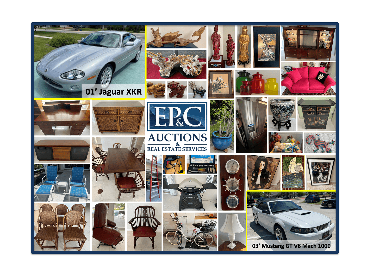 Image for Online Only Auction of 3 Households and 2 Cars: Mustang and Jaguar!