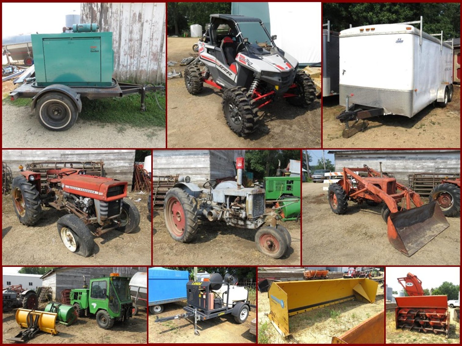 Image for Plowing Equipment, Farm Machinery, Lawn Tractors, Siding Tools & Tractors Consignment Auction