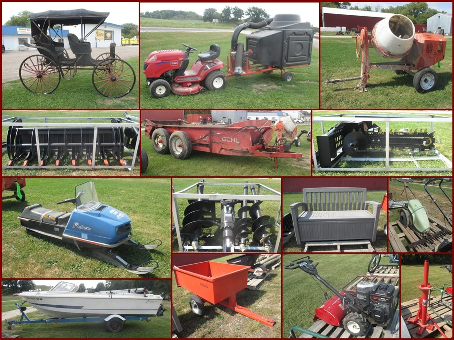 Image for September Outdoor, Skid Steer Attachments, New Inventory and Buggy (purple tag)