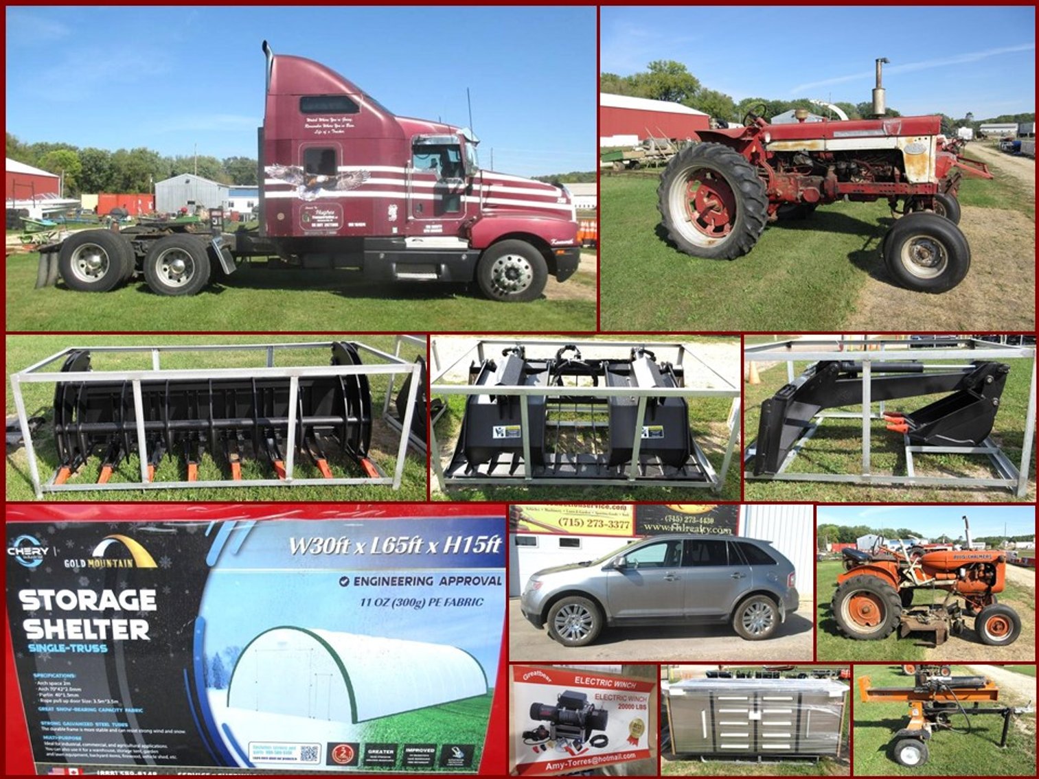 Image for Semi, Farm Machinery, Skid Steer Attachments and Outdoor (red tag)