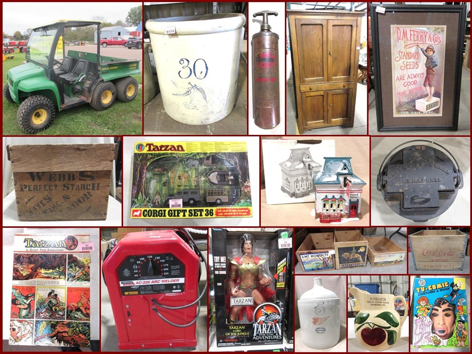 Image for John Deere Gator, Tools, Primitives, DVD's and Antiques (pink tag)