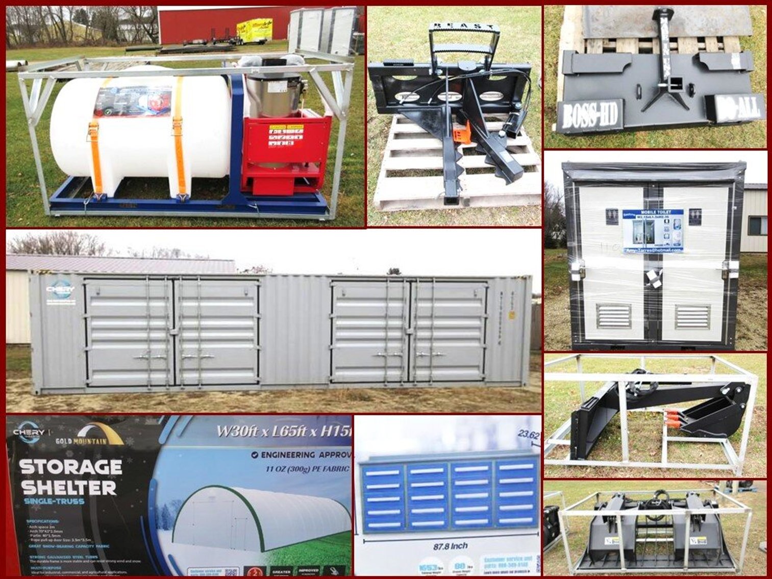 Image for C-Can, Tool Chests, Mobile Toilets & Skid Steer Attachments (grey tag)