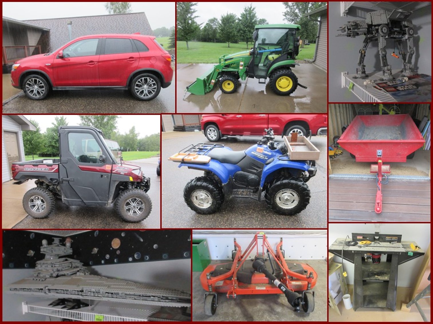 Image for Biniek Tractor, UTV, Tools, Household, Legos, Lawn & Garden