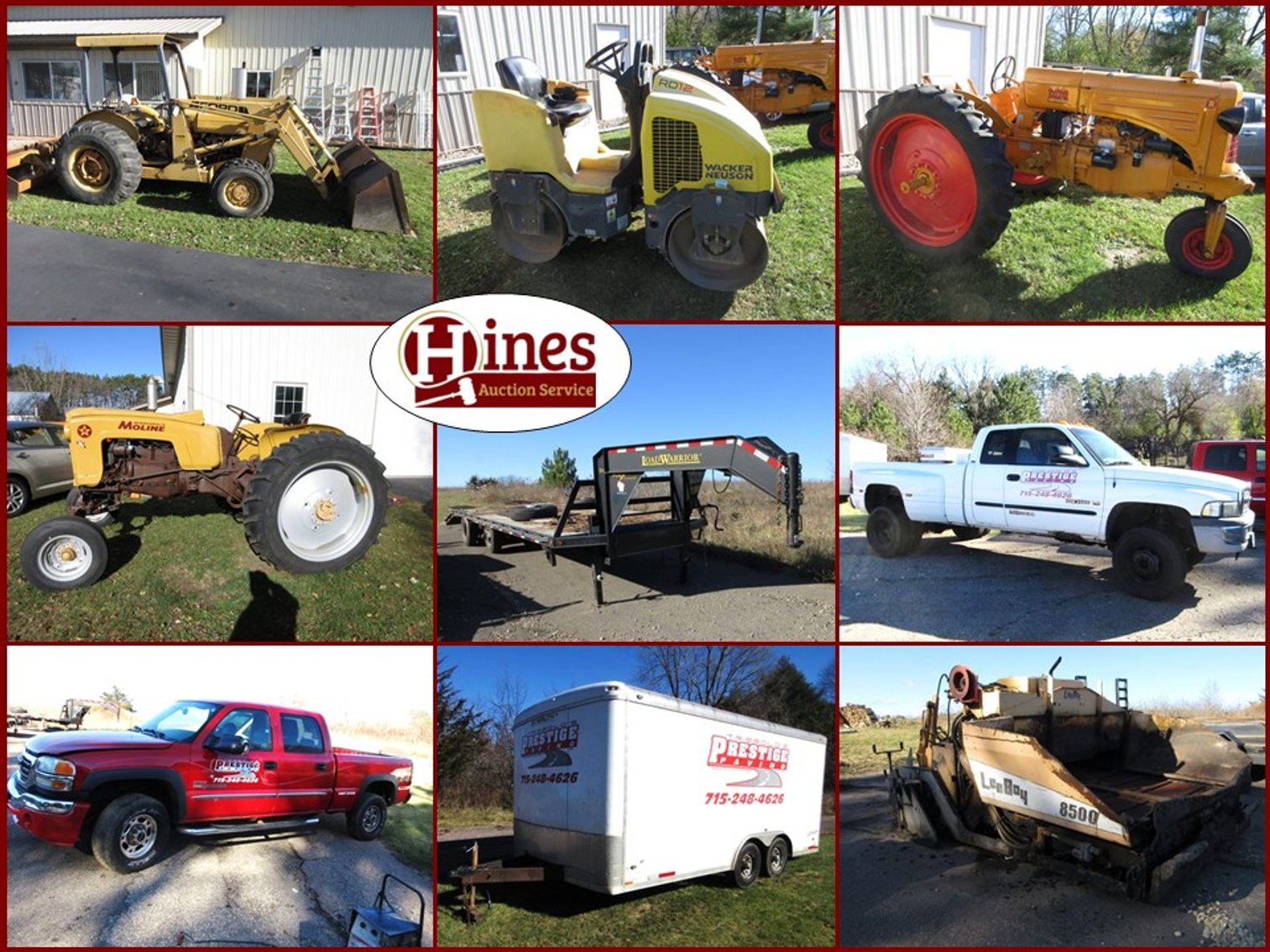Image for Paving Equipment, Trucks, Trailers, Tractors, Tools, Sporting & Household