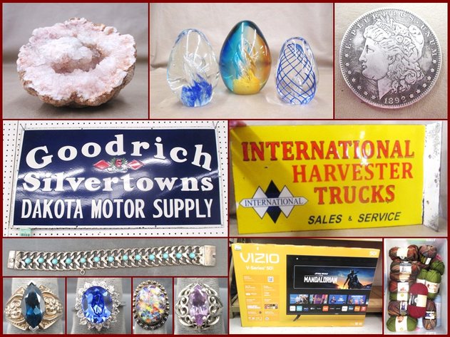 Sterling Silver Jewelry, Signs and Antiques (green tag)