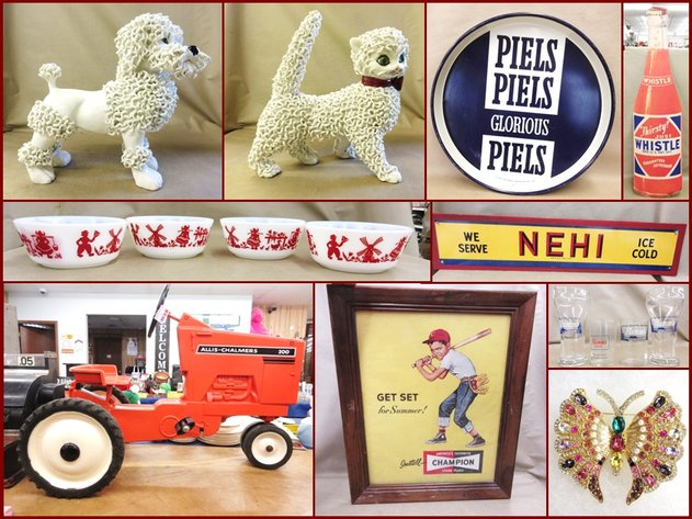 Pedal Tractor, Antiques and Collectibles (pink tag)